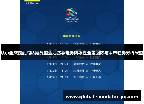 从小组突围到淘汰鏖战的亚冠赛季走势阶段性全景回顾与未来趋势分析展望 从小组突围到淘汰鏖战的亚冠赛季走势阶段性全景回顾与未来趋势分析展望